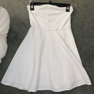 White Strapless Dress